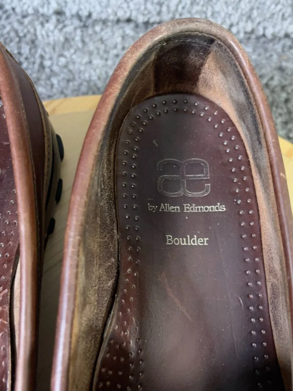 Allen Edmonds Shoes Boulder Driving Moccasin Mens Size 12 Brown Leather Slip On
